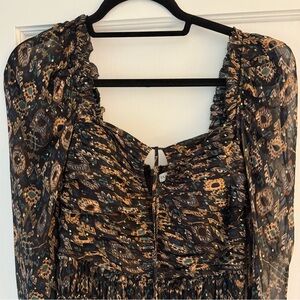 Ulla Johnson Rabia Metallic Ikat Gown